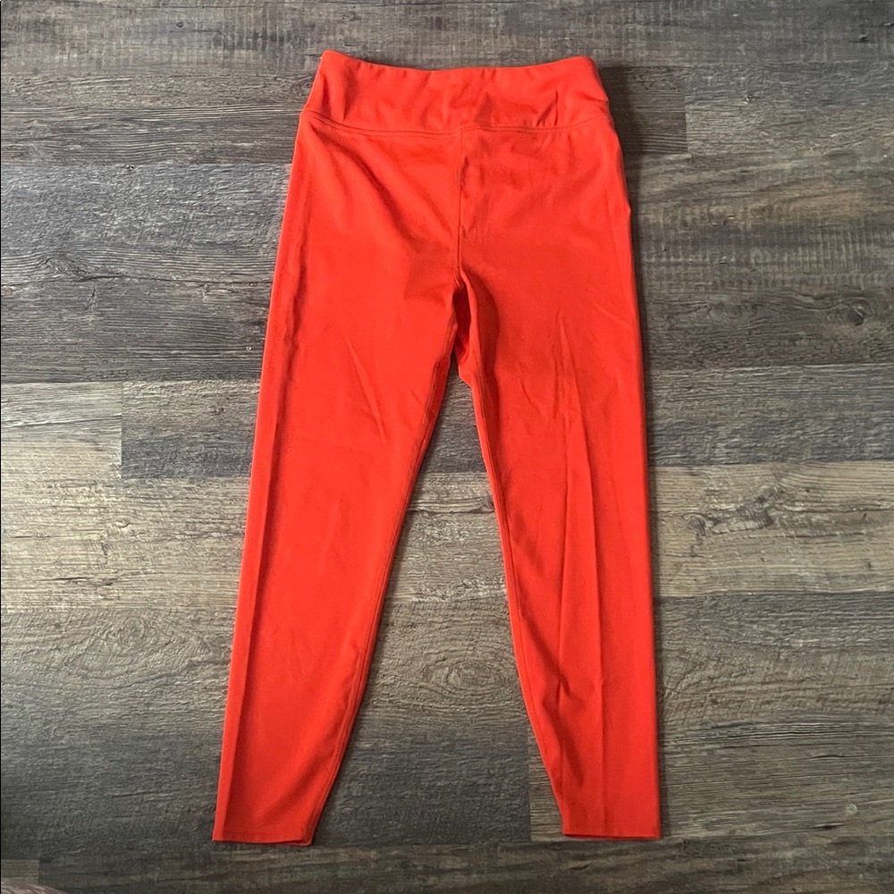 Vibrant Orange High-Waisted Leggings
